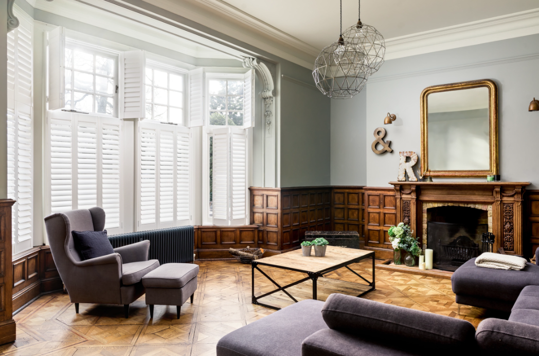 Plantation shutters interior